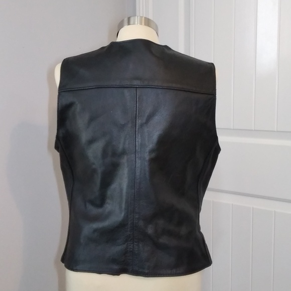 Harley Davidson Women's Leather Vest - Picture 2 of 12
